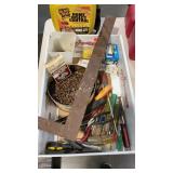 Flat with screw, screwdrivers, lockjaw, wire nuts