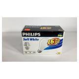 Phillips soft white 60 w light bulbs , pack of 16