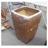 Fiberglass Outdoor Flower Planter, 16" top x 26"