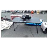 Folding 4ft poly Table, 24-30" high adjustable,