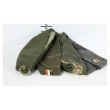 Four foreign military caps with insignia. Seller