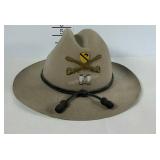 Tiger of Sweden Campaign hat with cavalry badge