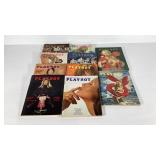 Ten Playboy magazines from 1972