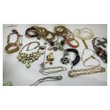 Costume jewelry, necklaces, rings, bracelets etc