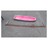 2pc lot includes, Cast Flat Iron, and Cross Cut