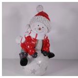 Snowman decor, in box, 27" tall
