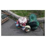 Gardening Accessories Figures lot. Tin Frog, 2