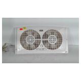 Electric Fan, two 8" fans, 24" wide overall,
