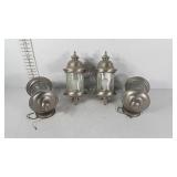 Set of four wall mounted outdoor light fixtures,