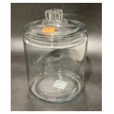 Glass counter cookie jar