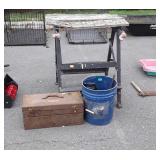 Tools and hardware lot, work Mate Bench, tool