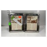 Two sterling silver princess cruise frames