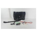 Ladies accessories, black leather purse, Fabio