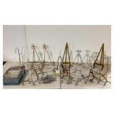 Easels, picture and plate stands, ornament