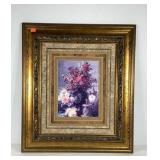 Decor picture in ornate frame, 30x33