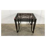 Metal accent table, 24x20