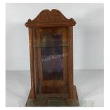 Zeno Gum oak store display case, with three shelve