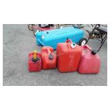 4 poly Gasoline Containers