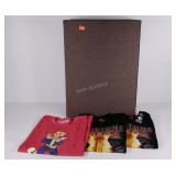 Hamper with three 2xl t-shirts