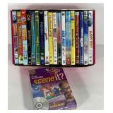 DVDs, eighteen children