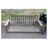 Wood 4ft Swing, Chain hanging front Porch type,