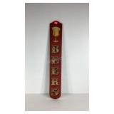 Painted wood Beer sign, 5x35