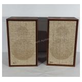 Pair of Harman Kardon Speakers, HK-40. Walnut