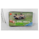 All steel hibachi grill, 10" × 17"