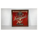 Advertising Leinenkugel Brewing glass sign,