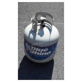 Empty propane gas tank