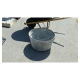 Galvanized tub