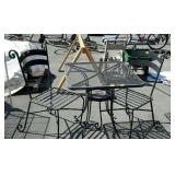 Patio table with two chairs