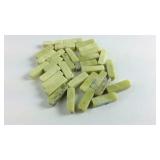 Yellow gemstone beads 12x3x3mm