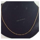 14kt gold chain 24"
