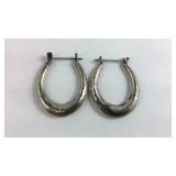 Sterling hoop,earrings