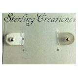 Sterling ball earrings