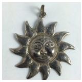 Sterling Silver Sun Pendant