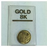 8Kt Solid Gold Tribute Copy of Double Eagle