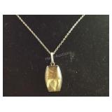 Sterling Silver 18 inch Necklace with Pendant