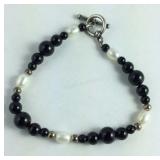 Black Bead Bracelet