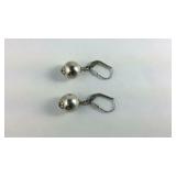 Sterling Silver Ball Dangle Earrings