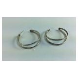 Sterling Silver Hoop Earrings no backs