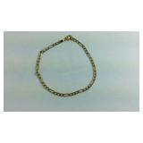 Gold over Sterling Silver 7 inch  Bracelet