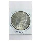 High Luster 1921 Morgan Dollar