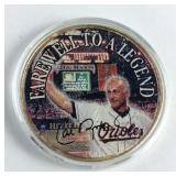 2001 Cal Ripken Tribute .999 American One Ounce