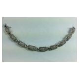 Sterling Silver CZ 7.25 inch Bracelet