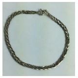 Sterling Silver Braided 7 inch Bracelet