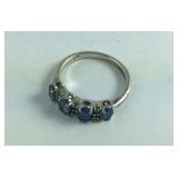 Sterling Silver Amethyst Ring Size 6.25