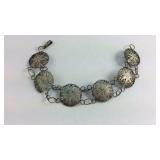Sterling Silver Sombrero 8 inch Bracelet