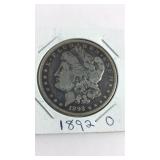 1892 O Morgan Dollar